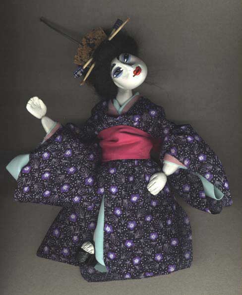 Мини-марионетка «Танцующая гейша Танаки-сан»